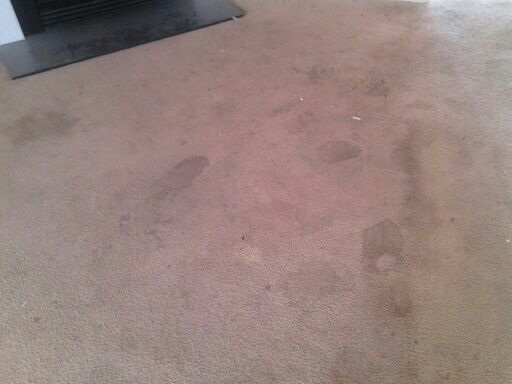 Dirty Carpet before being cleaned by SuperSteem!